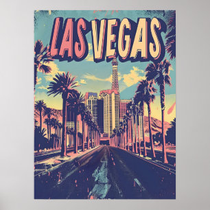 Poster Las Vegas Vintage Art