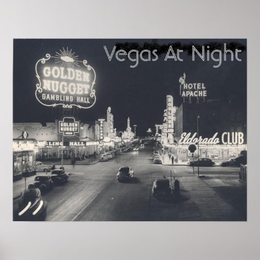 Poster Las Vegas vintage Strip (Devant)