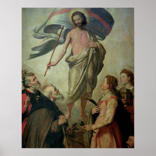 Poster L'Ascension du Christ, 1595 (huile sur panneau) (Devant)