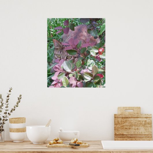 Poster Laser les yeux de chat (Cuisine)