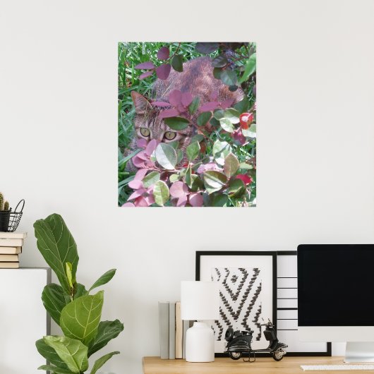 Poster Laser les yeux de chat (Bureau à domicile)