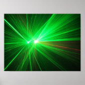 Poster Laser rouge et vert (Devant)