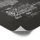 Poster Laser System 1960 Patent Art Chalkboard (Coin)