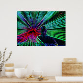 Poster Lasers sur DJ (Cuisine)