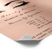 Poster Lashes Maquillage Artiste Parties scintillant Beau (Coin)