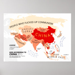Poster L'Asie selon la Chine