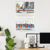 Poster L'assaut de la Bastille dans la Révolution françai (Bureau à domicile)