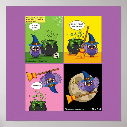 Poster L'Assistant Apprentice - Cleaning Comic (Devant)