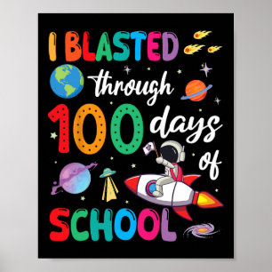 Poster L'Astronaute À L'Épreuve Rocket I A Explosé Pendan