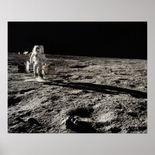 Poster L'astronaute Apollo 12 sur la Lune (Devant)