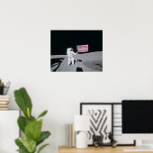 Poster L'astronaute Apollo 14 sur la Lune (Bureau à domicile)
