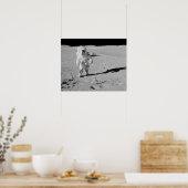 Poster L'astronaute Apollo 16 sur la Lune (Cuisine)