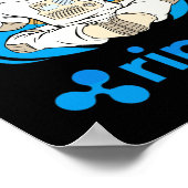 Poster L'astronaute de chiffrement XRP à chiffrement de c (Coin)