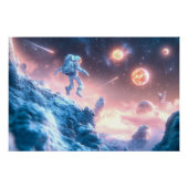 Poster L'astronaute en saut (Devant)