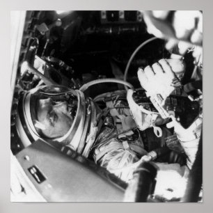 Poster L'astronaute John Glenn à l'intérieur de l'amitié