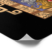 Poster L'astronaute maya King Pakal (Coin)