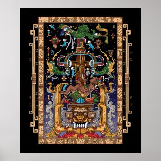 Poster L'astronaute maya King Pakal (Devant)