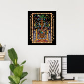 Poster L'astronaute maya King Pakal (Bureau à domicile)