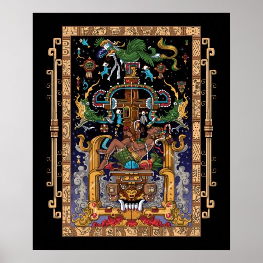 Poster L'astronaute maya King Pakal (Devant)
