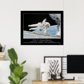 Poster L'astronaute Rex J. Walheim à côté du Spa internat (Bureau à domicile)