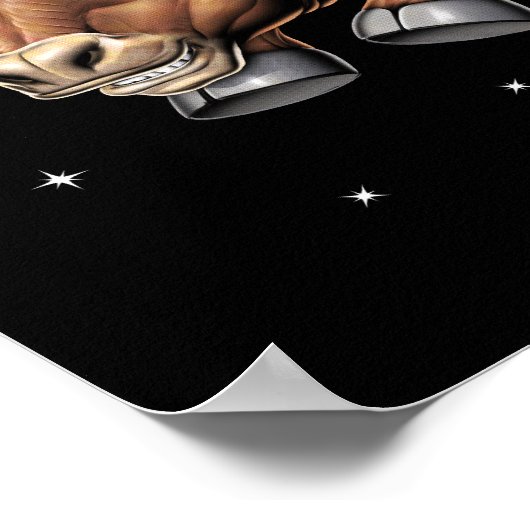 Poster L'astronaute Rodeo Cowboy (Coin)