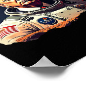 Poster L'astronaute Trump Occupe l'exploration spatiale d (Coin)