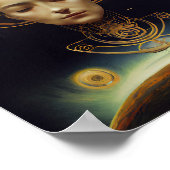 Poster L'astronaute v2 Surreal Science Fiction Art (Coin)