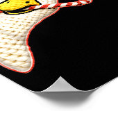 Poster Latch Hook Faux Yarn Funny Goose Christmas Crochet (Coin)