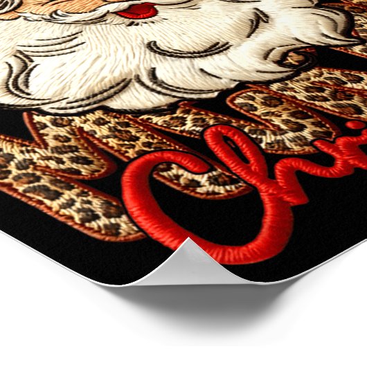 Poster Latch Hook Yarn Crochet Coquette Merry Christmas L (Coin)