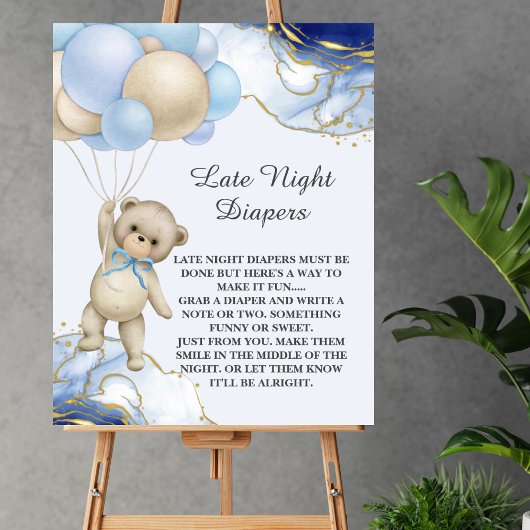 Poster Late Night Diaper Jeu Nous pouvons attendre