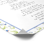 Poster Late Night Diaper Thoughts Lily with Bluebird (Coin)