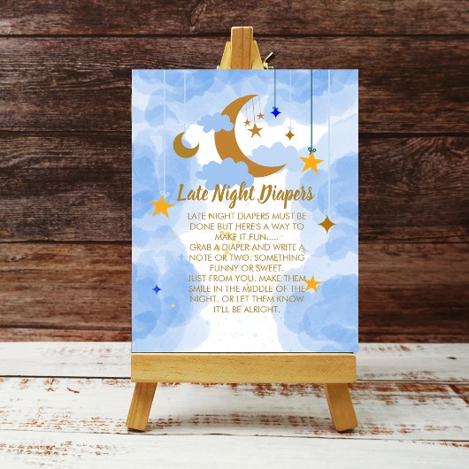 Poster Late Night Diaper Twinkle Twinkle Little Star