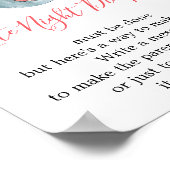 Poster Late nuit couches fille baby shower éléphant signe (Coin)