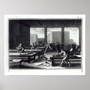 Poster L'atelier du menuisier