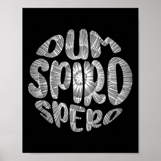 Poster Latin Phrase Dum Spiro Spero Motivation Langue E (Devant)