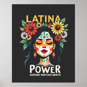 Poster Latina Power Mois du patrimoine hispanique