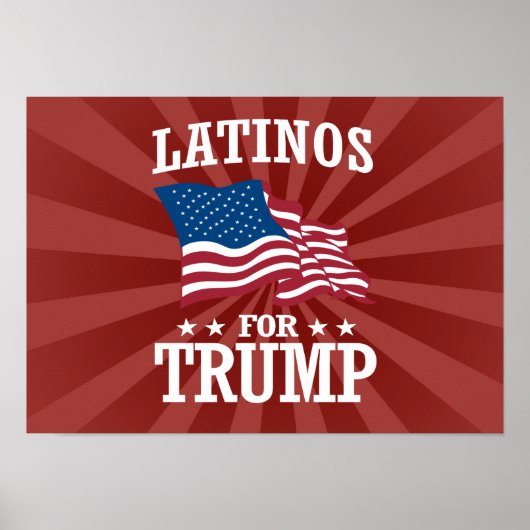 POSTER LATINOS POUR TRUMP (Devant)