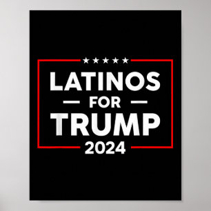 Poster Latinos pour Trump 2024