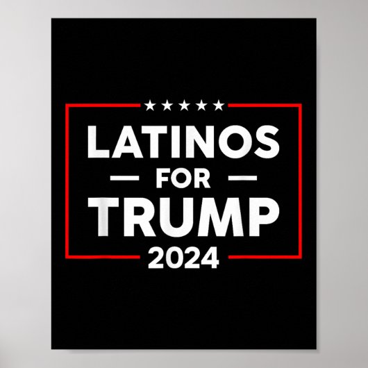 Poster Latinos pour Trump 2024 (Devant)