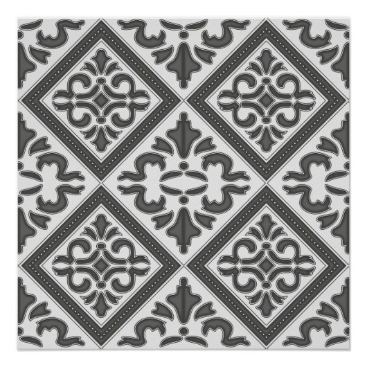 Poster Latis Motif géométrique (Devant)