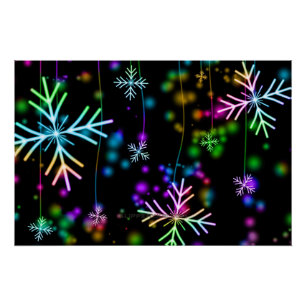 Poster L'atmosphère festive et animée de Noël de Slippery