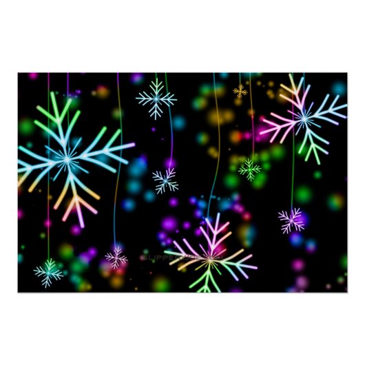 Poster L'atmosphère festive et animée de Noël de Slippery (Devant)