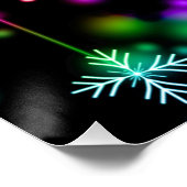 Poster L'atmosphère festive et animée de Noël de Slippery (Coin)