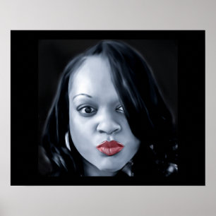 Poster Latoya Black/White