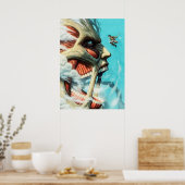 Poster L'Attaque Colossale De Titan Sur Titan (Cuisine)