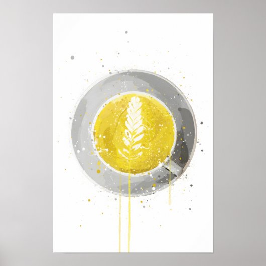 Poster Latte au curcuma (Devant)
