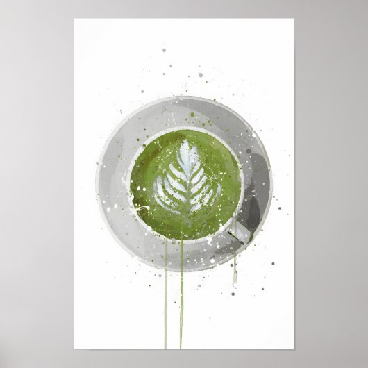 Poster Latte au matcha (Devant)