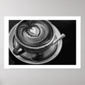 Poster Latte noire et blanche (Devant)