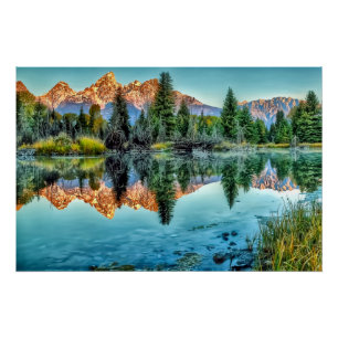 Poster L'atterrissage de Schwabacher et l'étang de castor