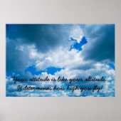 Poster L'attitude est tout (Devant)